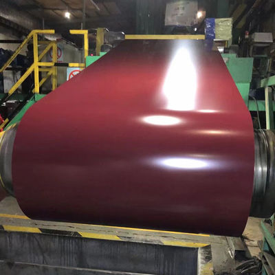 ντυμένο υλικό μετάλλων υλικού κατασκευής σκεπής σπειρών χάλυβα πάχους 0.133mm χρώμα