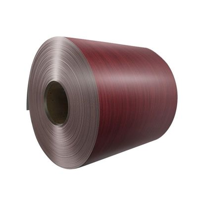 1.2mm πάχος μιμητική ξύλινη κυλίνδρια επικαλυμμένη με αλουμίνιο σπείρα